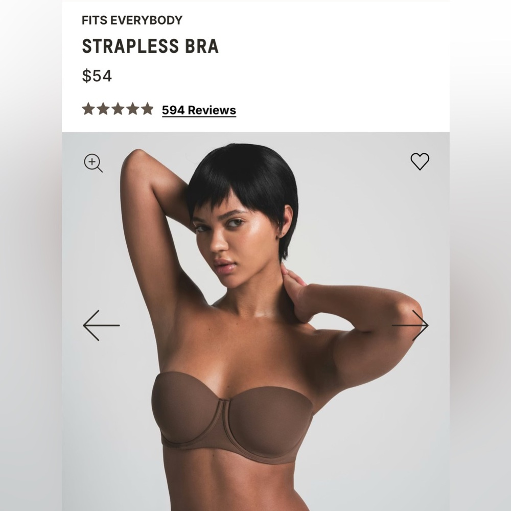 SKIMS Fits Everybody Strapless Bra - Jasper